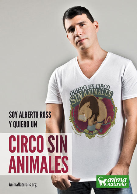 Alberto Ross se une a la campaña Circo Sin Animales