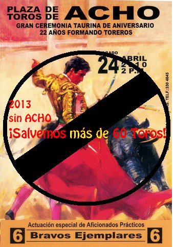 AnimaNaturalis se une a campaña “2013 sin Acho” en Perú