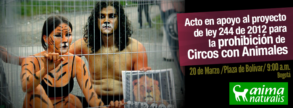 ¡Próximo evento por una Colombia libre de circos con animales en Bogotá!