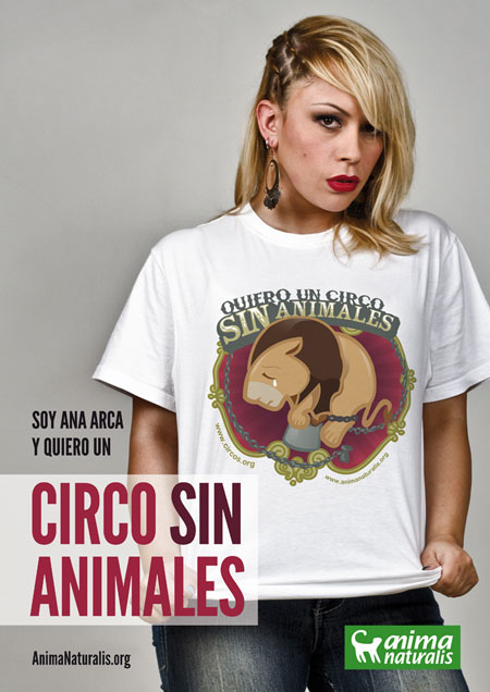 Ana Arca se une a la campaña Yo Quiero Un Circo Sin Animales