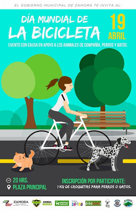 AnimaNaturalis presente para festejar el " Día Mundial de la Bicicleta" con causa