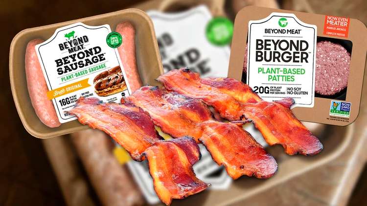 Hamburguesas, salchichas y ahora bacon: Beyond Meat desarrolla un nuevo sustituto vegetal