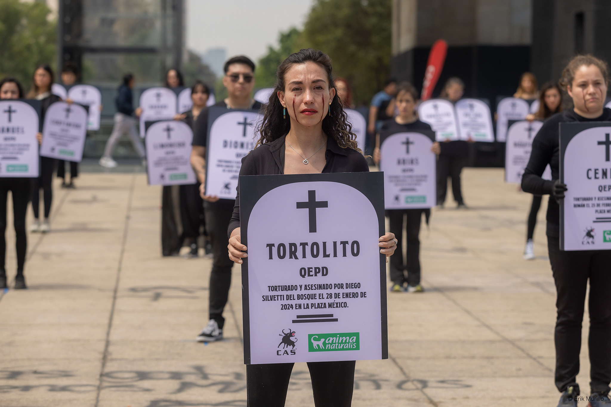 Manifiesto del homenaje del 17 de marzo de 2024 a los toros muertos en la Plaza México