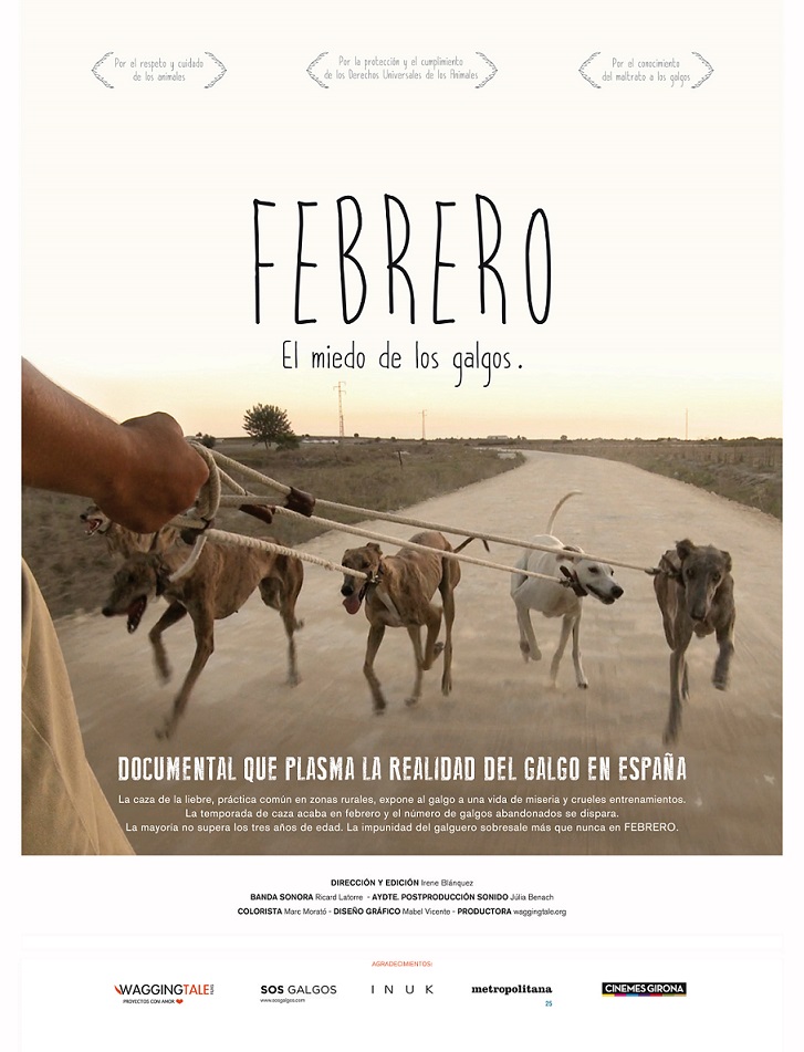 Se estrena en España, “Febrero, el miedo de los galgos”