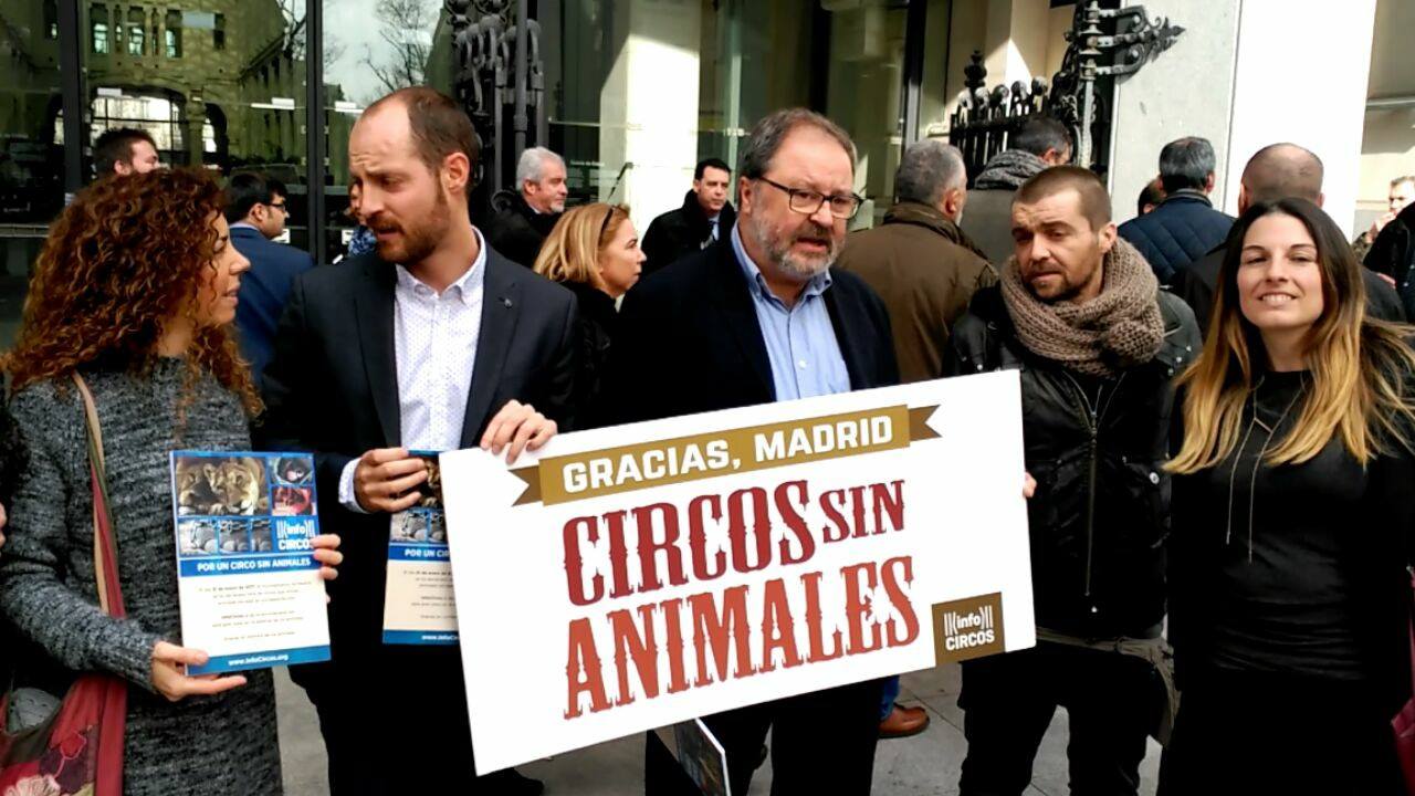 Madrid se declara libre de circos con animales salvajes