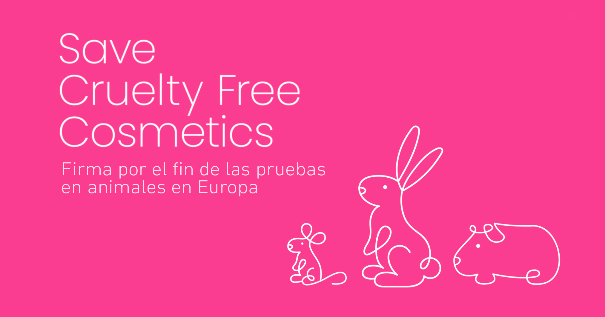 ¡Presionemos por una Europa libre de pruebas en animales!