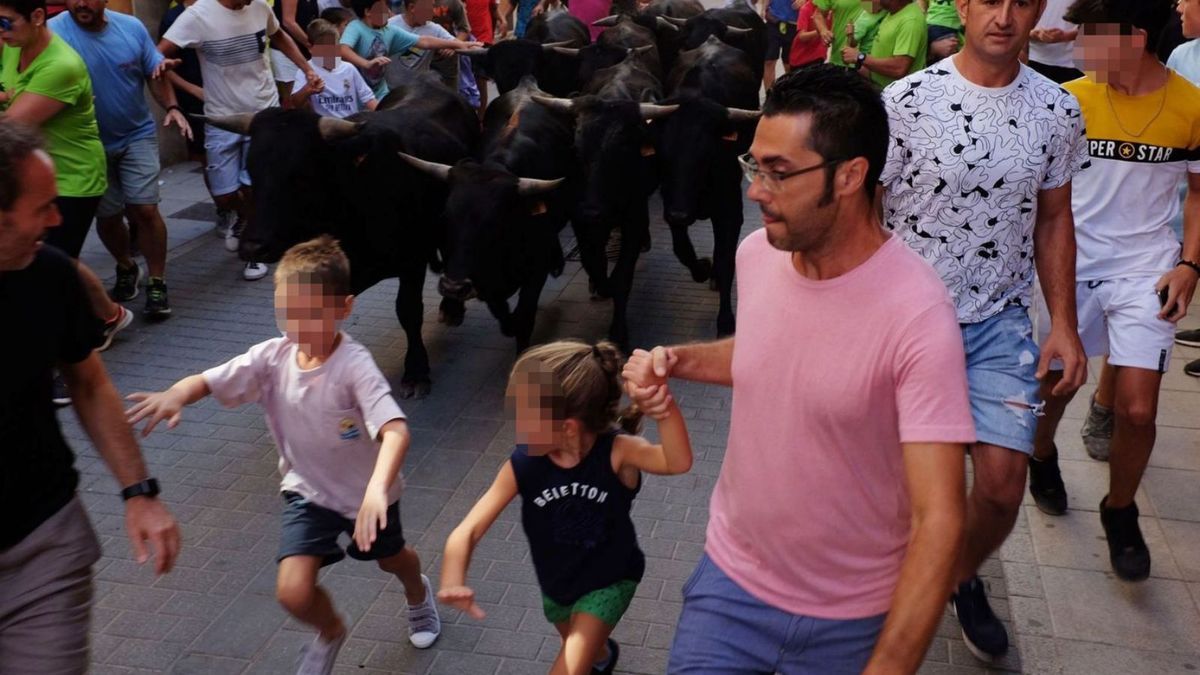 AnimaNaturalis denounces a child running of the bulls masked as an exhibition of transhumance in Nules