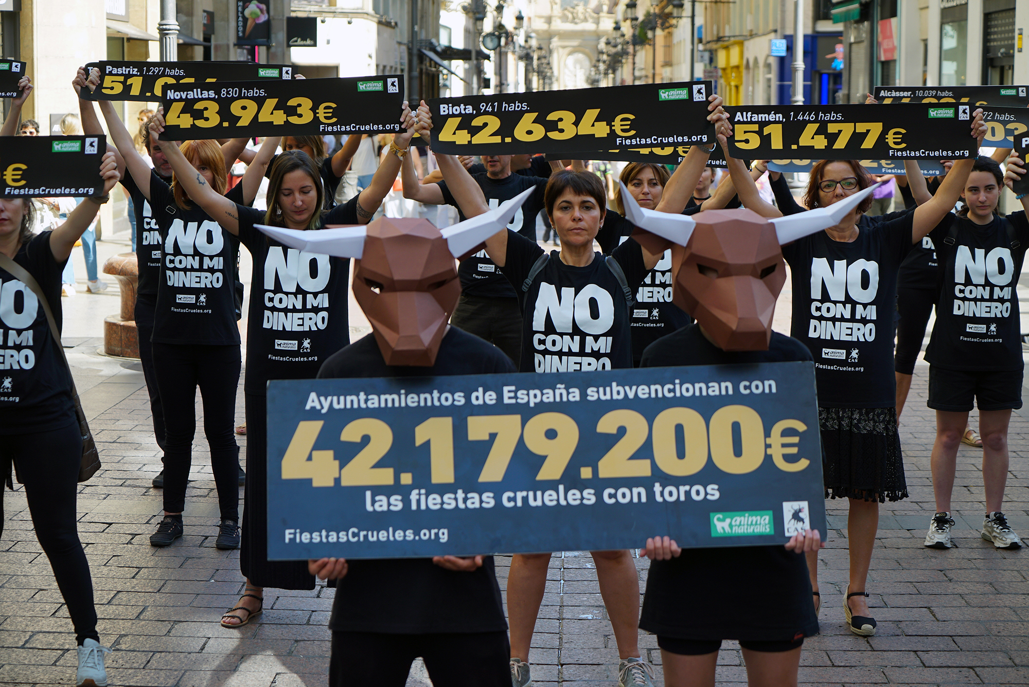 ¡Más de 3 millones de euros de gasto público para financiar festejos crueles en Aragón!