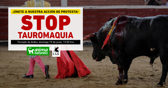 ¡Acción antitaurina en Torrejóz de Ardoz, Madrid!
